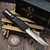 Marfione Custom Combat Troodon Gen III Interceptor Mirror Polish Flamed Ti Accent