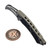 Microtech Hawk Auto Natural Clear Textured Inlays 4" 166-1NC