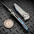 MICROTECH SOCOM RAM-LOK T/E STONEWASH SLAB TITANIUM W/BLUE TI ACCENT MARFIONE SELECT 161RLS-10MS3