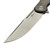 Reate Remedy Bead Blast Titanium Frame Lock Flipper 3.7" Belt Satin D/P