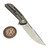 Reate Remedy Bead Blast Titanium Frame Lock Flipper 3.7" Belt Satin D/P