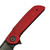 Reate Remedy FatCarbon Glass Red Liner Lock Flipper 3.7" DLC D/P