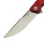 Reate Remedy FatCarbon Glass Red Liner Lock Flipper 3.7" Belt Satin D/P