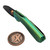Reate VK-FROK Green Titanium Frame Lock Flipper Green Ti Accents 3.25" DLC