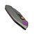 Reate VK-FROK Wire Wheel Titanium Frame Lock Flipper Purple Ti Accents 3.25" Hand Rubbed Acid Washed