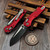 Microtech MSI Ram-Lok Mini Red Aluminum Fluted 3.10" S/E Black 210M-1FLRD