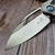 Microtech Matrix Titanium Carbon Fiber Inlay W/ Blue Ti Pivot Collar S/E Hand Rubbed Satin 165C-4CFITI - Preowned MP