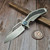 Microtech Matrix Titanium Carbon Fiber Inlay W/ Blue Ti Pivot Collar S/E Hand Rubbed Satin 165C-4CFITI - Preowned MP