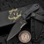 Bastinelli Knives Sin Black G10 Fixed Blade Combo Serrated Dark Stonewash