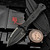 Bastinelli Knives Telum Fixed Blade Dark Stonewash Black Micarta Combo Serrated