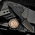 Bastinelli Knives Telum Fixed Blade Dark Stonewash Black Micarta Combo Serrated