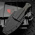 Bastinelli Knives Telum Fixed Blade Dark Stonewash Black Micarta Combo Serrated