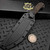 Bastinelli Knives Silence Large Green Micarta 7.25" PVD Fixed Blade