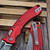 Microtech Amphibian Mini Ram-Lok Red Aluminum Frag 3.25" S/E Apocalyptic 137MRL-10APFRRD