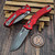 Microtech Amphibian Mini Ram-Lok Red Aluminum Frag 3.25" S/E Apocalyptic 137MRL-10APFRRD