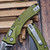 Microtech Amphibian Mini Ram-Lok OD Green Aluminum Frag 3.25" S/E 137MRL-1FROD