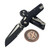 Microtech MSI Mini Black Aluminum Fluted S/E Partial Serrated 210M-2FL