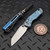 Microtech MSI Mini Ice Blue Frag Titanium Stonewash 210M-10FRMS7 Marfione Select