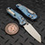 Microtech MSI Mini Ice Blue Frag Titanium Stonewash 210M-10FRMS7 Marfione Select