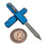 Microtech UTX-70 Blue 2.5" Spartan D/E Apocalyptic 12494-10APBL