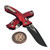 Microtech Amphibian Mini Ram-Lok Red Aluminum Frag 3.25" S/E 137MRL-1FRRD