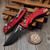 Microtech Amphibian Mini Ram-Lok Red Aluminum Frag 3.25" S/E 137MRL-1FRRD