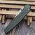 Pro-Tech Peace Neighbor Avalon Green Button Lock  4.25 SW Drop Point