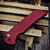 Pro-Tech Knives Mordax Red Button Lock Flipper, 3.5" DLC Black MX103-LTDRed