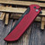 Pro-Tech Knives Mordax Red Button Lock Flipper, 3.5" DLC Black MX103-LTDRed