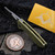 Sharknivco M11 Milled Light Mustard Titanium Handle Polished Stonewash RWL34 Blade