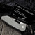 Sharknivco M11 Stonewash Titanium Handle Polished Stonewash RWL34 Blade
