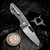 Sharknivco M11 Stonewash Titanium Handle Polished Stonewash RWL34 Blade