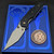 Chaves Jake McCoy Omega Street Black Knurled Aluminum 154CM Stonewash Bronze Ti HW