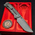 Chaves Knives Titanium Integral Magnetic M390 Stonewash D/P July 4th 250th Embellishment by Roman Road Knifeworks S3