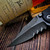 Borka Blades SB Folder A Exp Serrated Chisel Grind Black G10