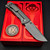 Chaves Knives Titanium Integral Magnetic M390 Stonewash D/P July 4th 250th Embellishment by Roman Road Knifeworks S1