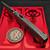 Chaves Knives Titanium Integral Magnetic M390 Stonewash T/E July 4th 250th Embellishment by Roman Road Knifeworks S1