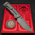Chaves Knives Titanium Integral Magnetic M390 Stonewash T/E July 4th 250th Embellishment by Roman Road Knifeworks S2
