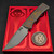 Chaves Knives Titanium Integral Magnetic M390 Stonewash T/E July 4th 250th Embellishment by Roman Road Knifeworks S2