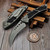 Microtech Hawk Auto Natural Clear Textured Inlays 4" Apocalyptic 166-10APNC