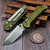 Microtech LUDT Ram-Lok Manual OD Green Frag Aluminum 3.4" T/E  Stonewash M390MK 1136RL-10FROD