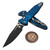 Microtech Socom Ram-Lok Blue Aluminum Frag 4.00" S/E Black 160RL-1FRBL By Edc Lifestyle