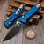 Microtech Socom Ram-Lok Blue Aluminum Frag 4.00" S/E Black 160RL-1FRBL