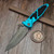 Microtech Socom Elite Manual Turquoise T/E Apocalyptic 161-10APTQ S/N 19796 - Preowned