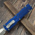 Microtech Dirac Delta Navy D/E Stonewash 227-10NA S/N 17283 - Preowned