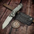 Microtech Marfione Select MSI Mini Fluted Titanium Bronze Accent Partial Serrated 210M-11FLMS2 - Preowned S2
