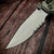 Microtech Socom Ram-Lok Titanium Slab Blue Ti Accent Spear Point Partial Serrated 160RLS-11SMS3 - Preowned S2
