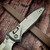 Microtech Socom Ram-Lok Titanium Slab Blue Ti Accent Spear Point 160RLS-10SMS3 - Preowned