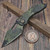 Microtech Stitch Auto Olive Camo S/E Full Serrated 169-3OCS S/N 022 - Preowned