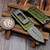 Microtech Exocet II OD Green 1157-10APOD 2.31" D/E Apocalyptic OTF Money Clip